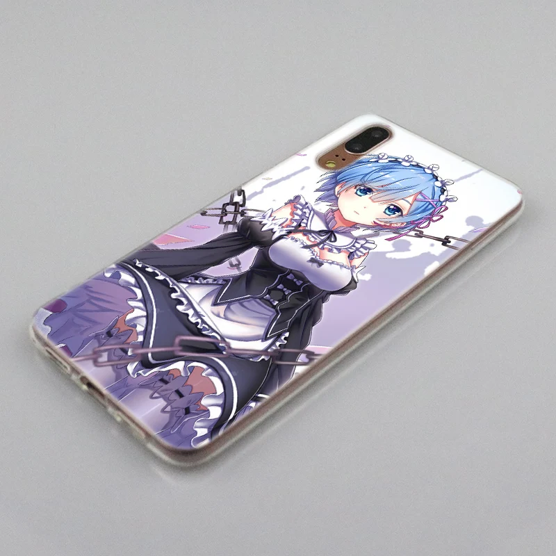 Аниме ReZERO Ram Rem Мягкий силиконовый чехол для Huawei P30 P20 P10 P9 P8 Lite 2017 Pro Mini P Smart 2019 Plus