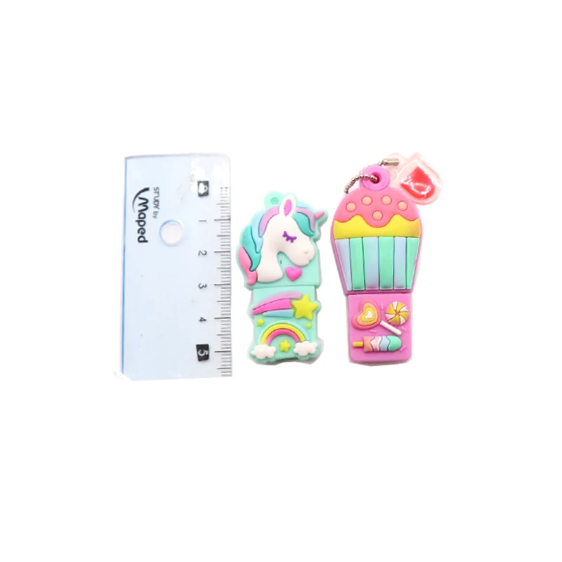 USB флешка в мультяшном стиле с милыми воздушными шариками/единорогом usb флеш