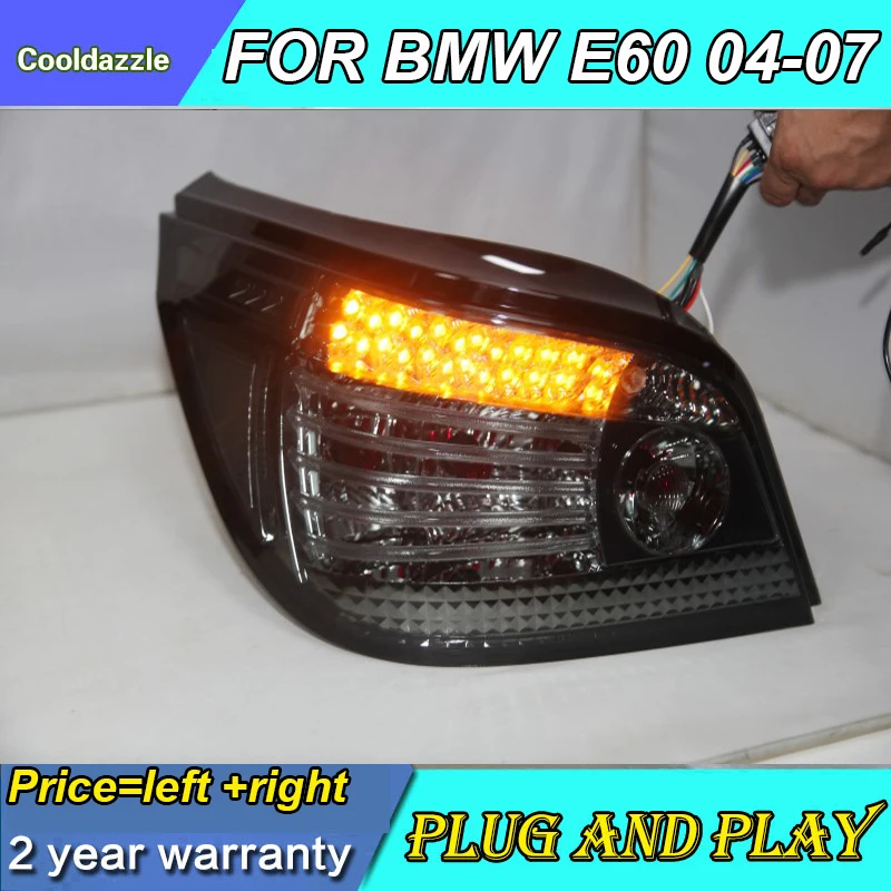 Для BMW E60 5 Серии 520i 523i 525i 528i 530i Задний фонарь LED 2004 2005 2006 2007 года Задние фонари Сигнальные огни.