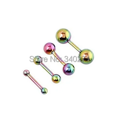 Free shipping Punk Fashion Stainless Steel Barbell Earring Piercing Ear bone nail Titanium Dumbbell Earrings | Украшения и