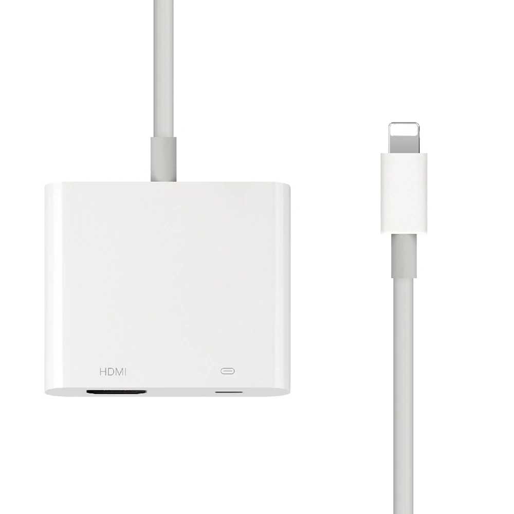 2 шт. HDMI адаптер и HDMI кабель для iPhone 6 7 8 X XS XR iPad HDMI 1080 P HD AV/ТВ конвертер Поддержка iOS 12 для Lightning charge