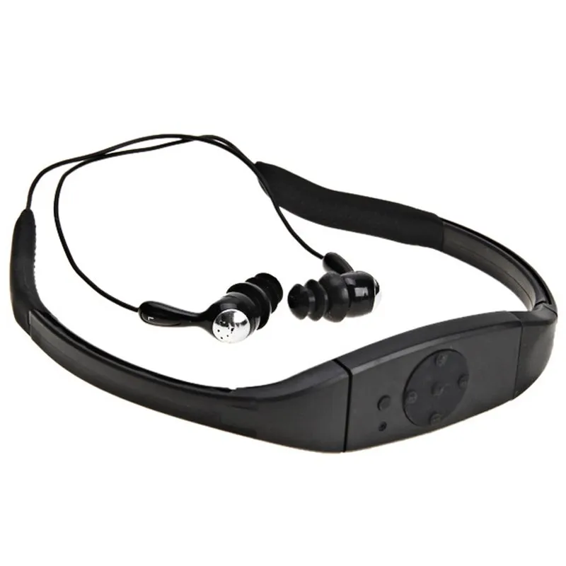 

Underwater IPX8 Waterproof 8GB MP3 Stereo Neckband Sport MP3 Music Player with FM Audio Earphone Headset for Diving Swimming