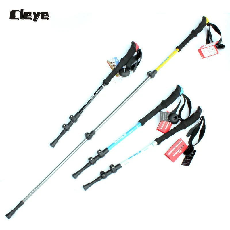 Профессиональные мужские легкие треккинговые палки Cleye телескопическая горная