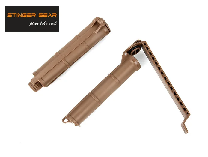 

Stinger Gear 3xCR123 Cell Vault Battery Storage Vertical Container Pouch Coyote Brown(STG050891)