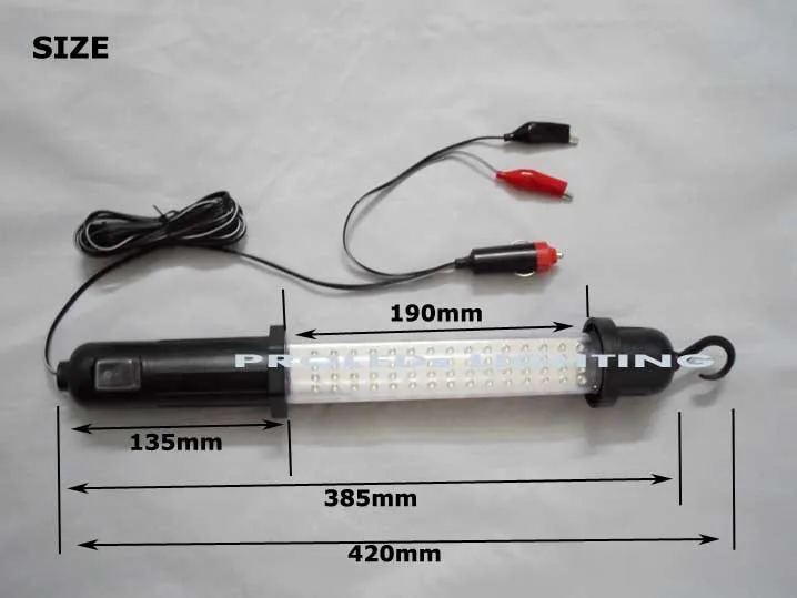 Портативный 12V ручной 60 led рабочий свет Luz trabajo Светодиодный прожектор с