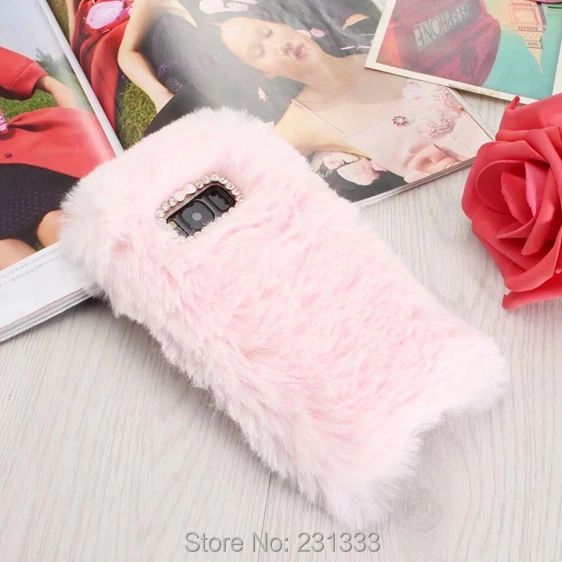 Мягкий чехол из ТПУ с бантом для Samsung Galaxy A5 2017 Модный мягкий длинным ворсом и