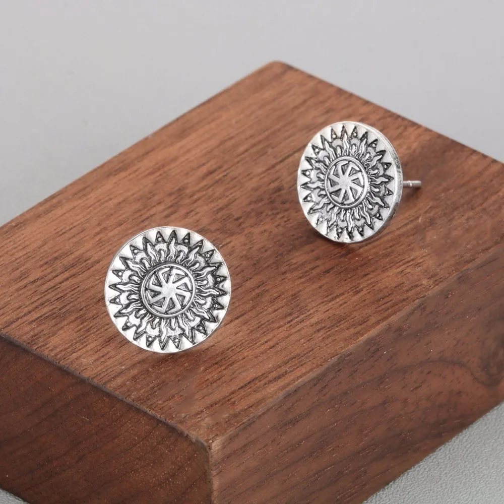 Женские и мужские серьги подвески простые Винтажные золотистого цвета в русском