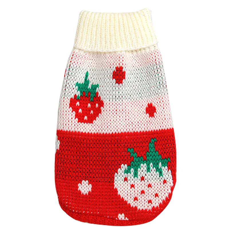 red HEYPET Одежда для собак, для маленьких и больших собак, зимнее теплое пальто для домашних животных, свитер, флисовая одежда, чихуахуа, костюм для мопса, Рождественская одежда для домашних животных - Цвет: red