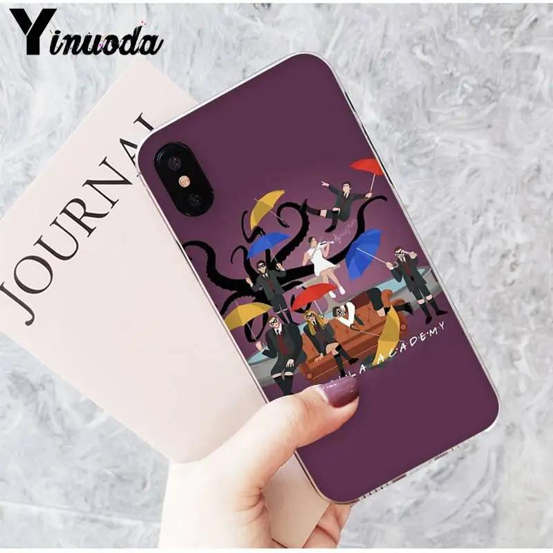 Yinuoda новый тв зонт академия тпу мягкий силиконовый чехол для телефона iPhone 8 7 6 6S Plus