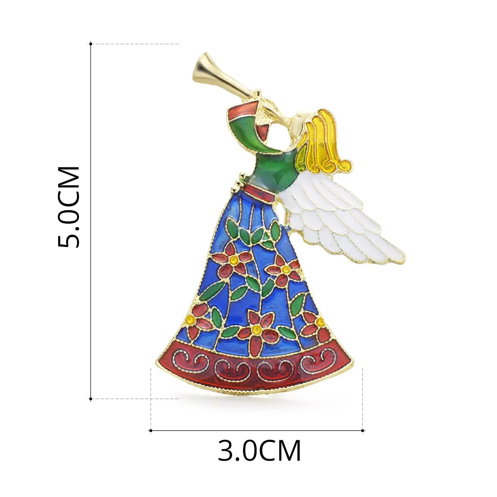 Angel Wings Brooches Music Colorful Enamel Flower Dress Brooch Pin for Women Jewelry Accessories Gifts DZ066 | Украшения и