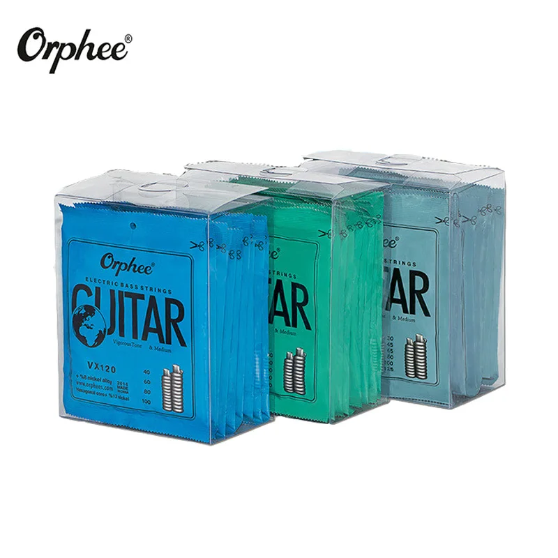 Orphee 10 компл./лот Струны для электрической бас-гитары с шестигранной головкой