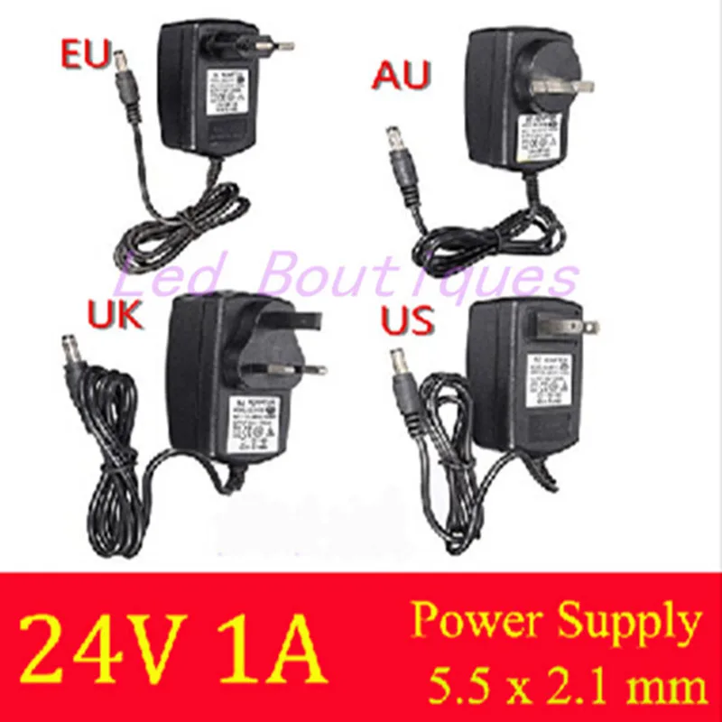 DC 24V 1A 24w адаптер переключатель питания для 24v 3528 светодиодной ленты или CCTV