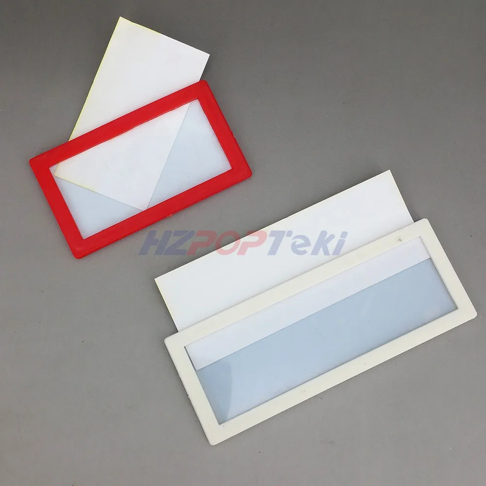 

12/8x4.5cm Plastic POP Paper Sign Card Label Display Show Case Frame on Retail Store Shelf Promotion Sticked by Magnetic 1000pcs