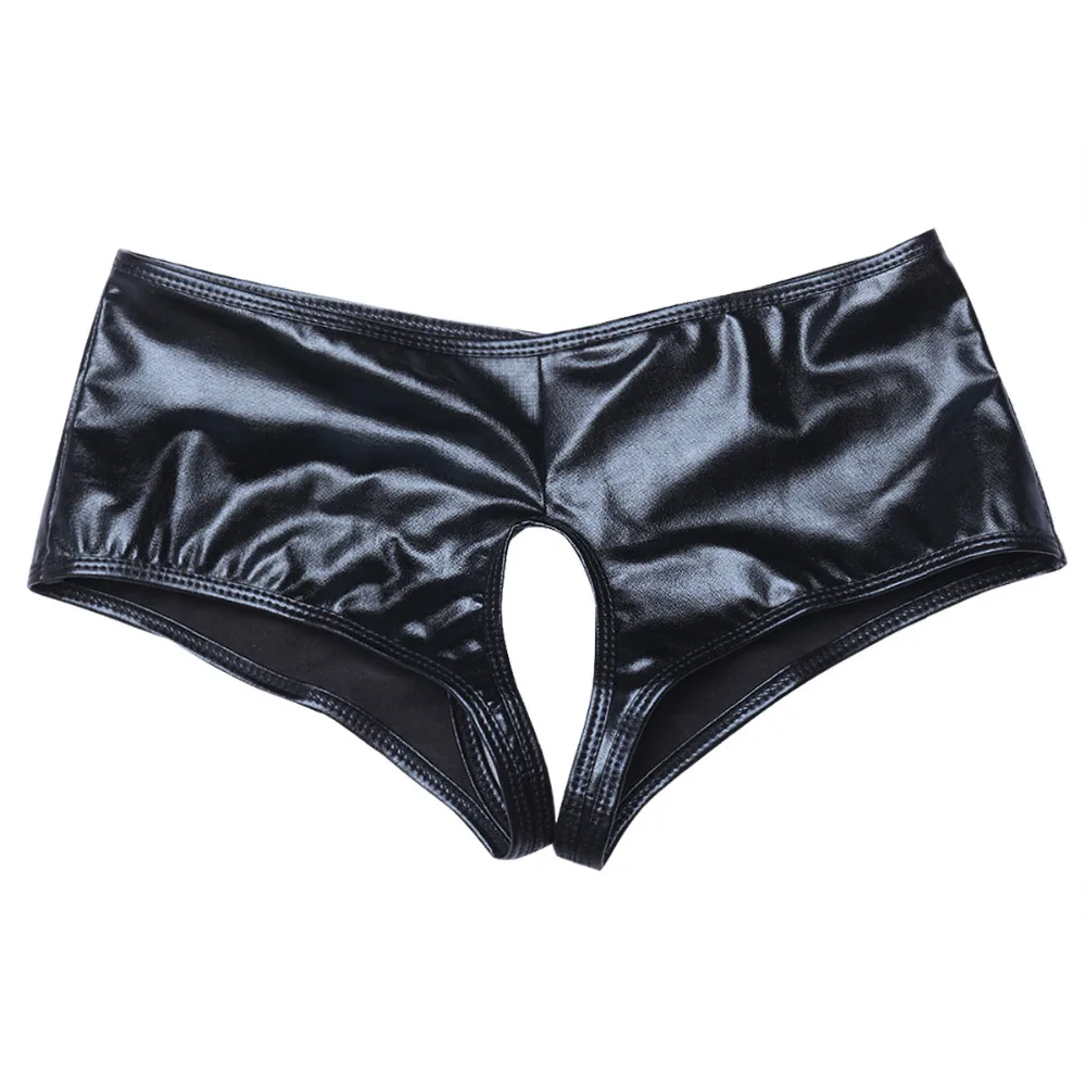 Женское сексуальное нижнее белье Wetlook трусы шорты экзотические трусики