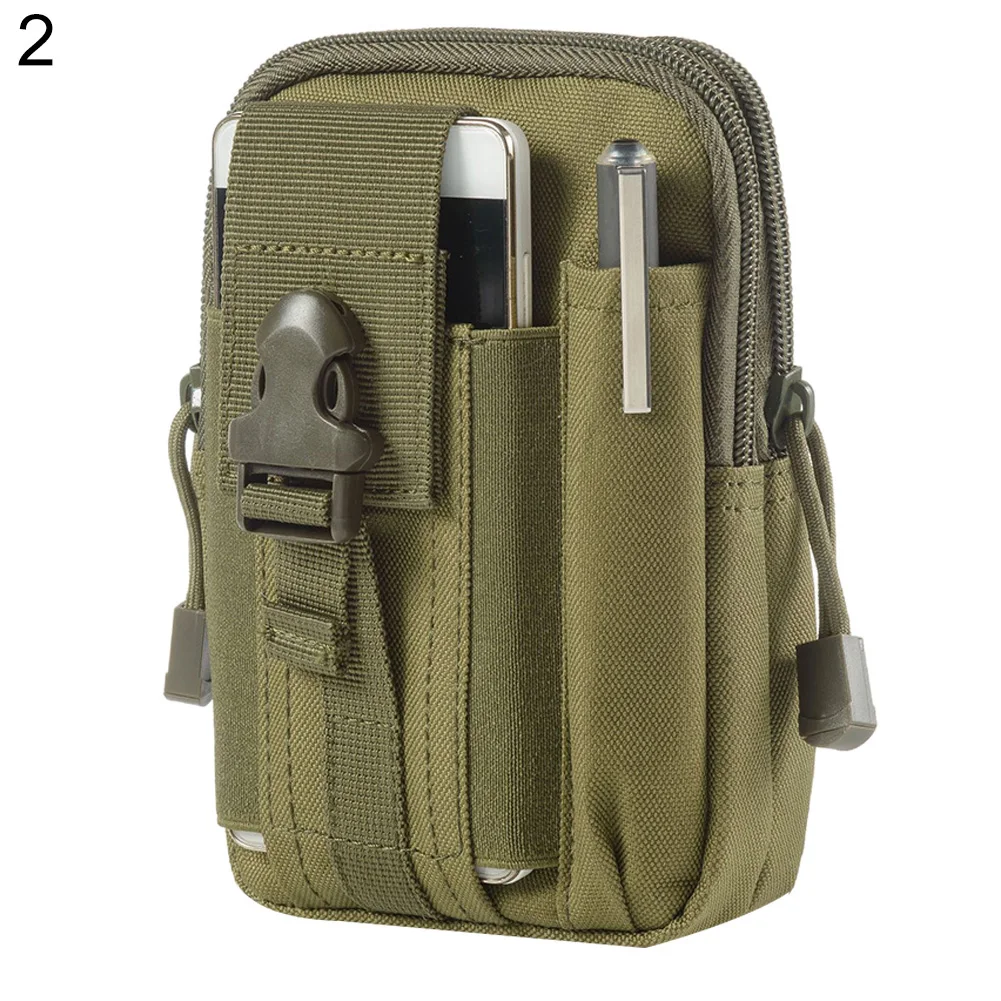 Army Green Bag Армейская оксфордская ткань, мужская мини-сумка на пояс с крючком, поясная сумка на молнии для улицы, сумка на пояс - Цвет: Army Green Bag