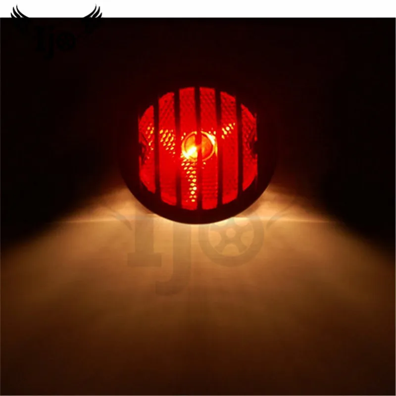 

top quality metal round chopper custom motorcycle brake light for yamaha honda harley cafe racer motorbike tail light rear moto