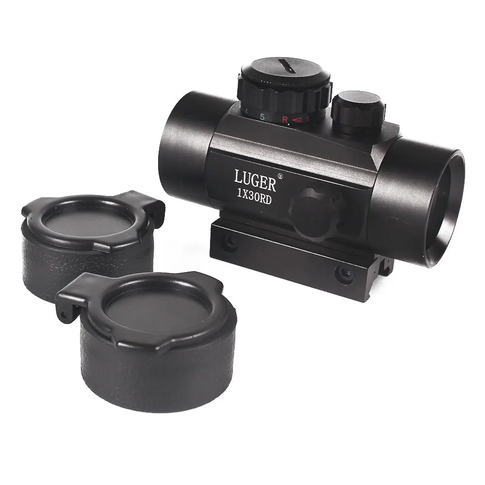 LUGER 1X30 красный зеленый точечный прицел 1X40 тактическая Оптика 3X44 голографическая