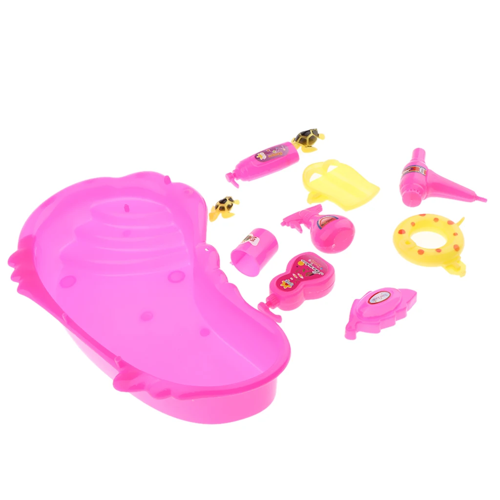 Модная Кукла мебель для ванной комнаты набор мини ванна игрушка туалет кукольный