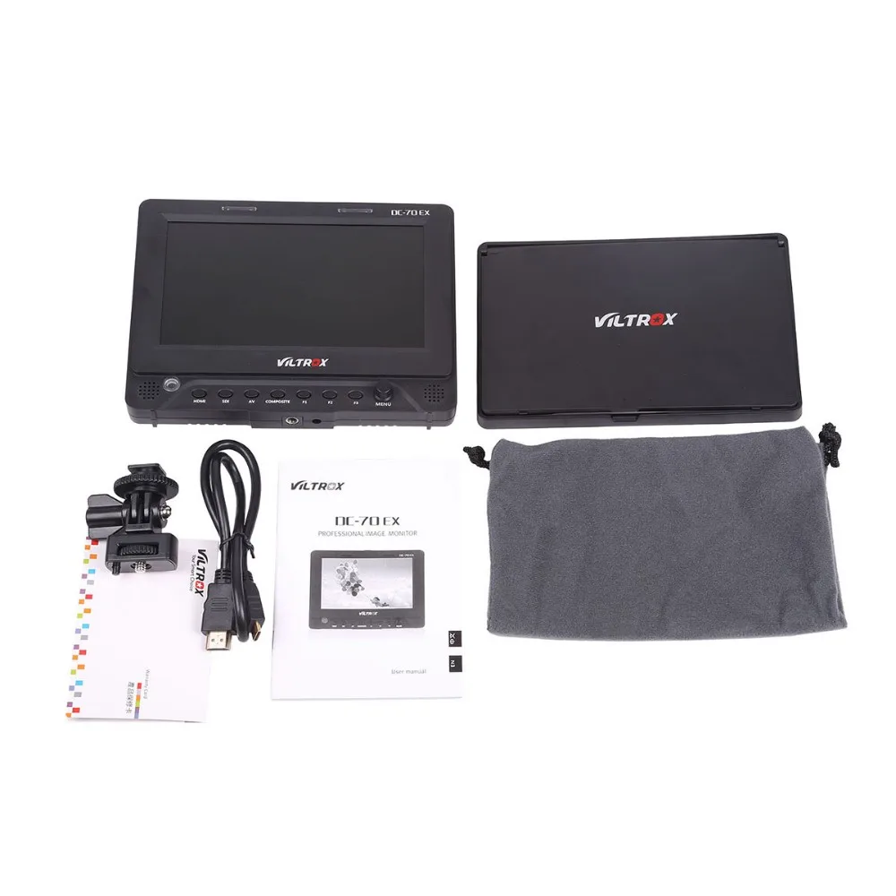 Новый 7 ''Viltrox DC 70EX HD клип на HDMI/SDI/AV вход камера видео ЖК монитор дисплей для Canon