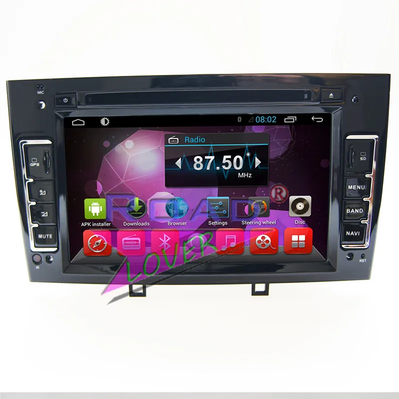 Автомобильный мультимедийный центр TOPNAVI 2 ГБ + 32 8 ядер Android 7 1 DVD-плеер для Peugeot 308 408