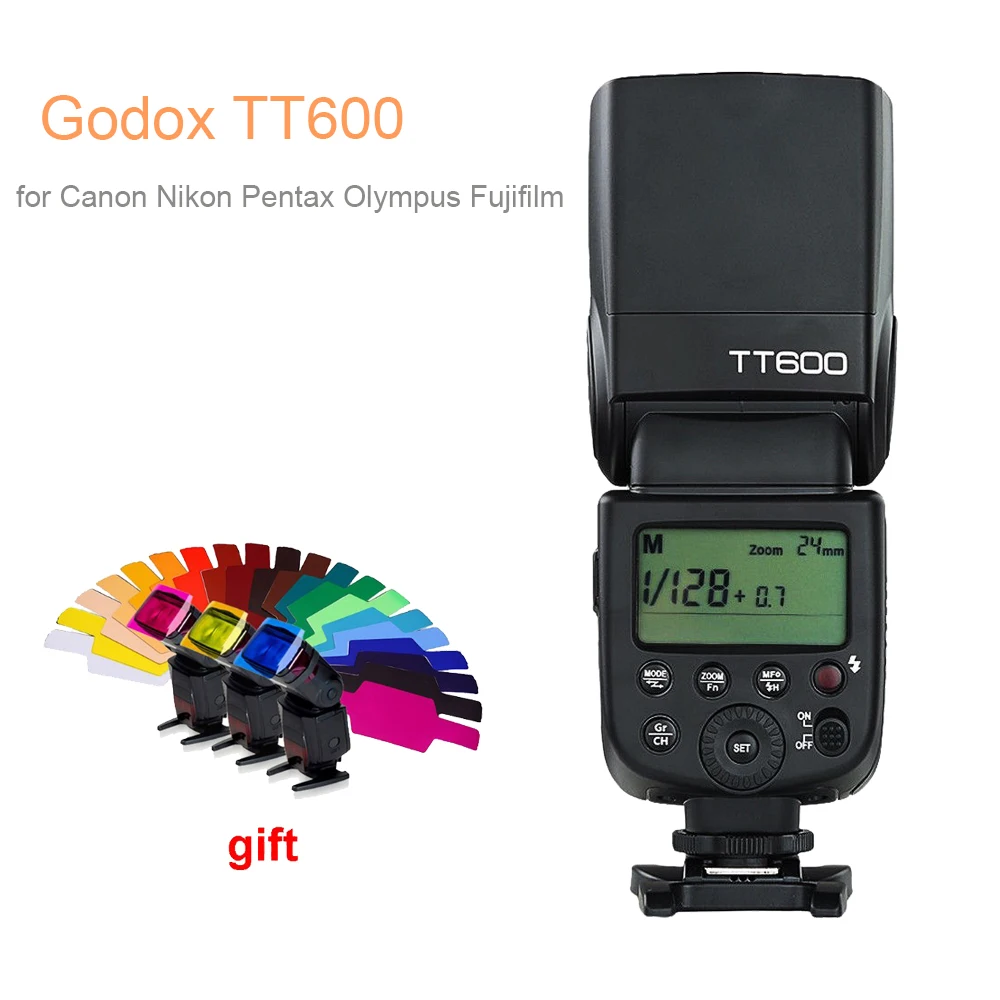Беспроводная вспышка Godox TT600 2 4G GN60 Master/Slave для камеры Canon Nikon Pentax Olympus Fujifilm DSLR|godox