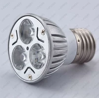 e27 base 3w high power warm white led spotlight golbe light lamp bulb 300 lumens