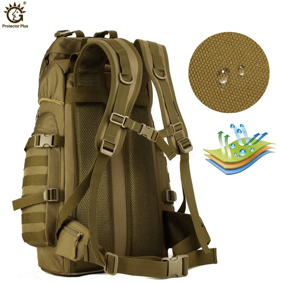 Вместительный мужской военный тактический рюкзак Molle 60 л для женщин и мужчин