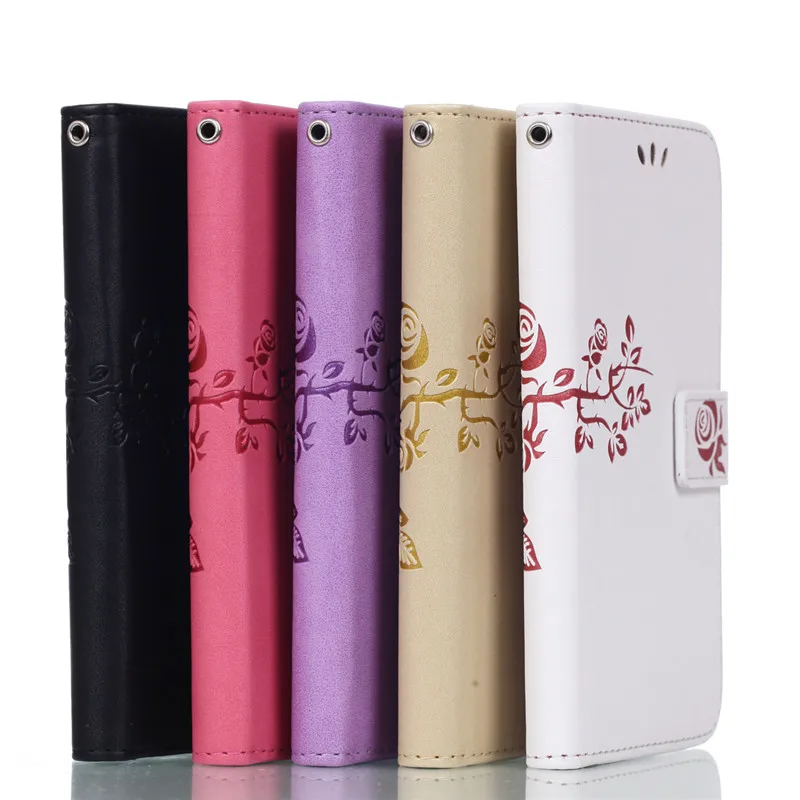 Роскошный pu кожаный бумажник case для samsung galaxy s6 g9200 g920f тиснением стиль женщины