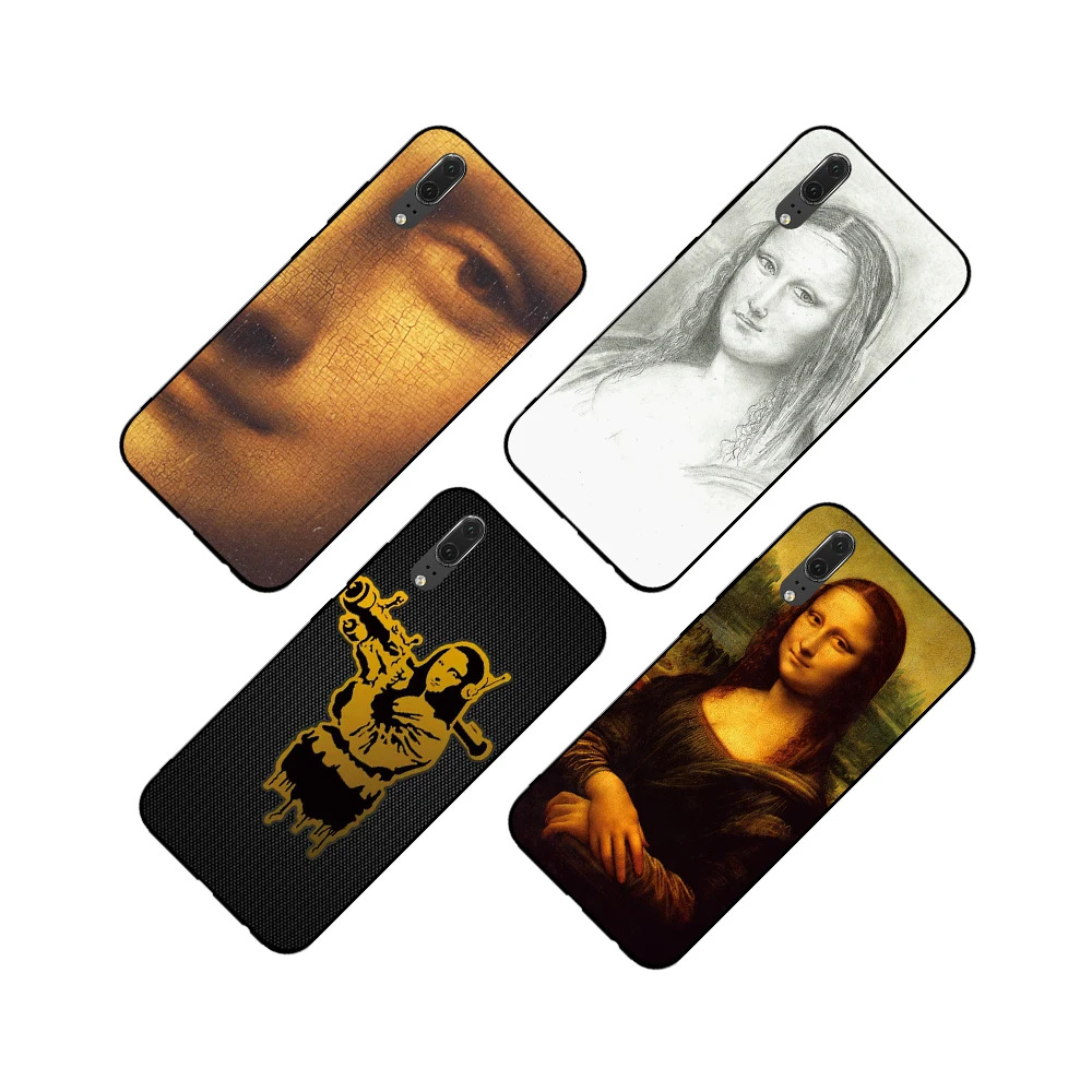 Mona Lisa funny Spoof для Huawei P8 P9 P10 P20 P30 Lite Pro P Smart 2016 2019 ТПУ Мягкий силикон | Мобильные