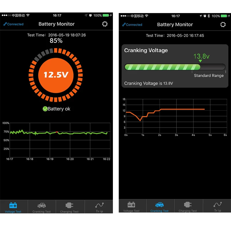 Диагностический прибор для аккумулятора автомобиля Bluetooth 12 в|car battery tester|battery car
