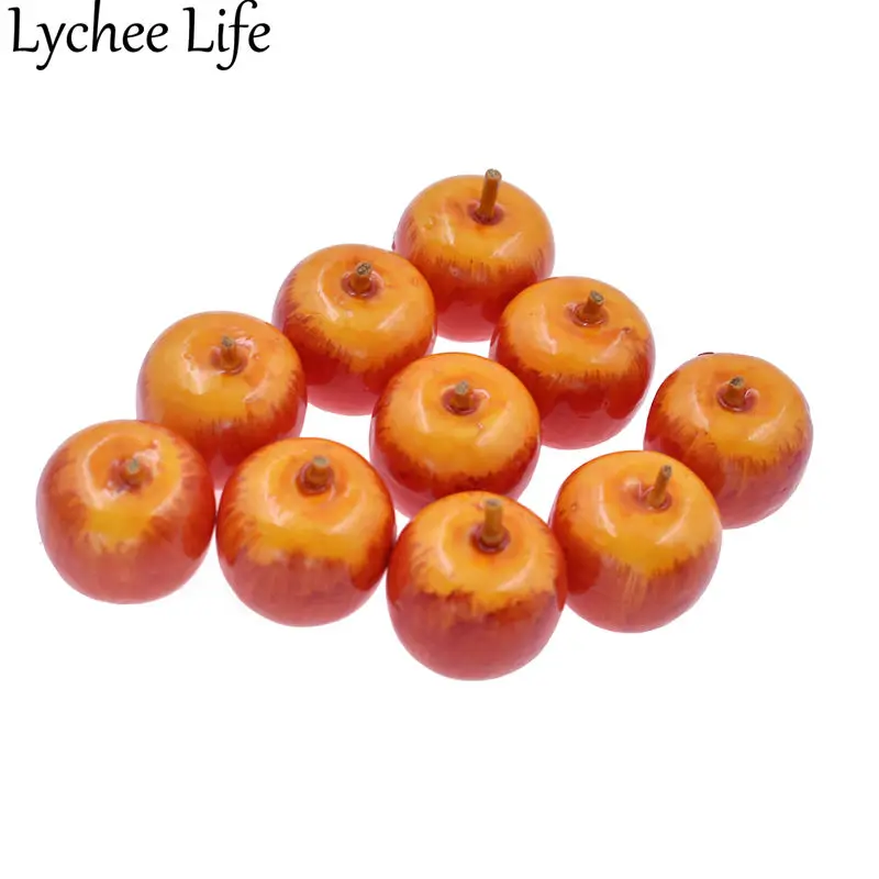 Lychee 50 шт. искусственное яблоко пластиковая пена яблоки фрукты современный стиль
