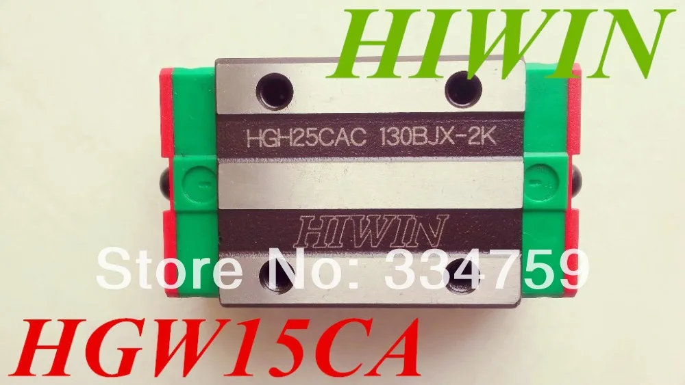 HIWIN HGW15CA рельсовый блок с ЧПУ Запчасти для HGR15 линейный направляющий 2 шт./лот |