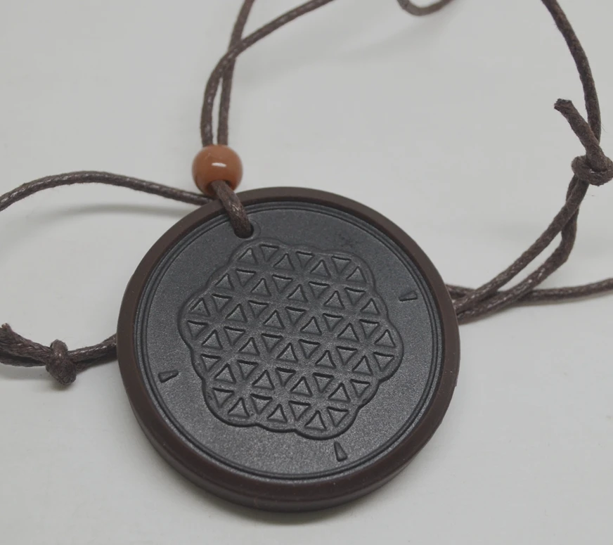 Ожерелье с подвеской 50x Scalar Bio Квант энергии flower of life 5000 6000 Резиновая Защитная