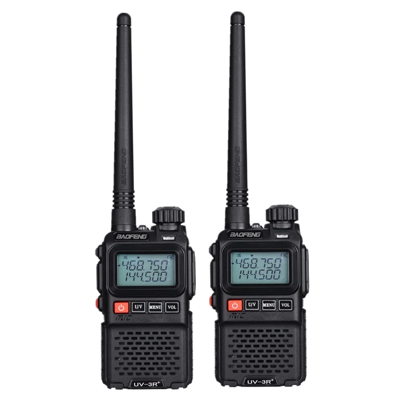 2 pieces 2 шт Baofeng UV-3R+ мини рация UV 3R Plus двухстороннее радио Woki Toki Kids Woky Talky Ham Радио Comunicador UV3R+ Yaesu - Цвет: 2 pieces