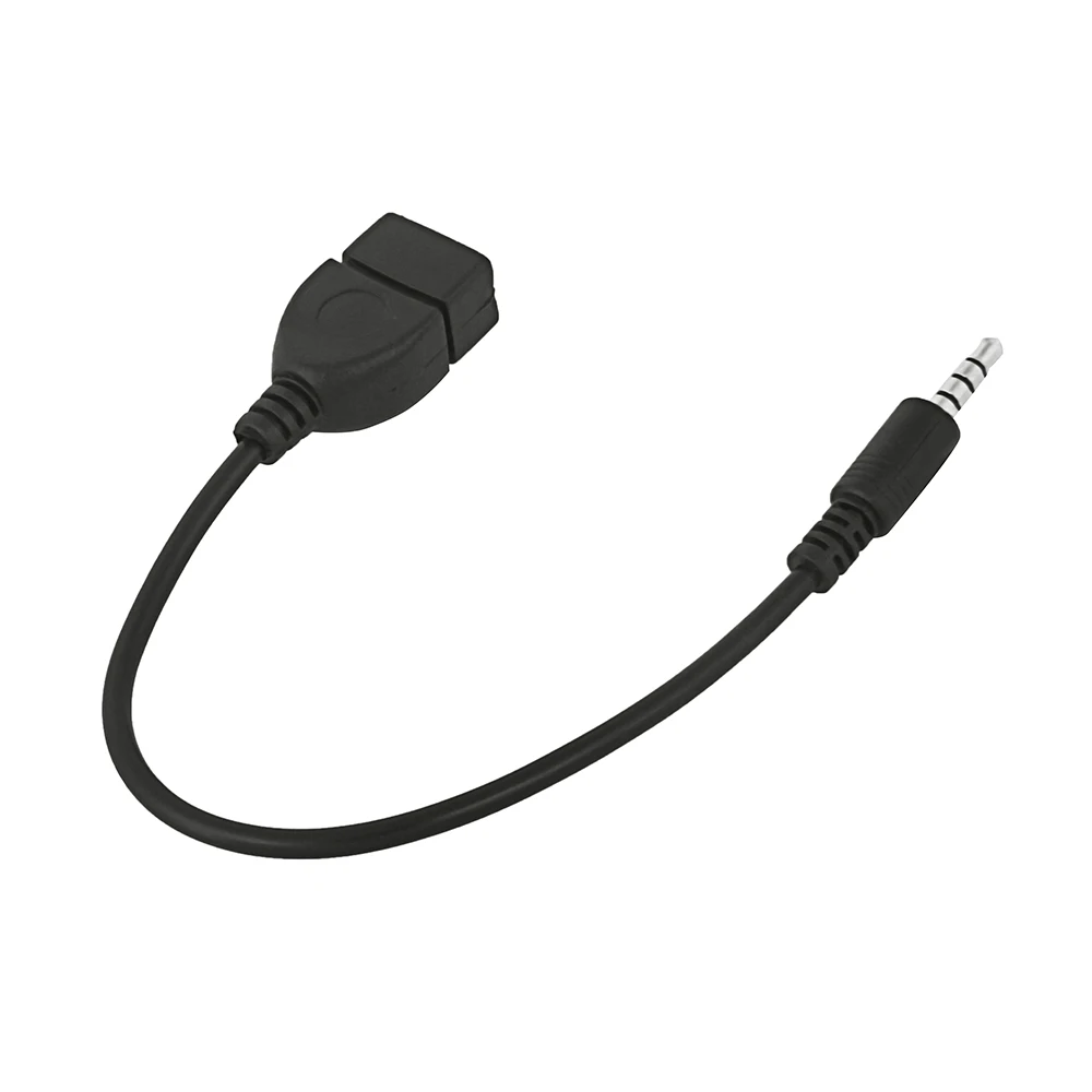 3 5 мм аудио разъем AUX для USB 2 0 Тип A Женский Адаптер конвертера OTG кабель DE08 Прямая