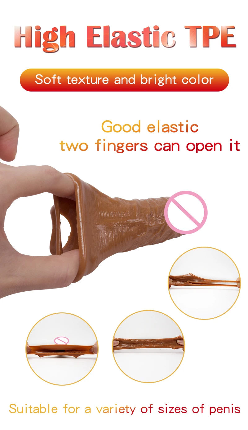 Для увеличения пениса рукав для мужчин многоразовый пенис удлинитель