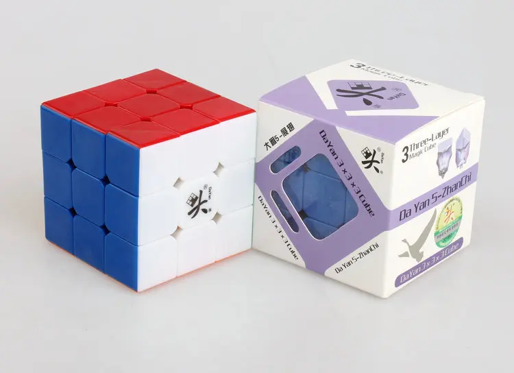 CubeXYZ DY zhanchi 5 7 см кубик без наклеек/черный/белый головоломка идея подарка для X'mas