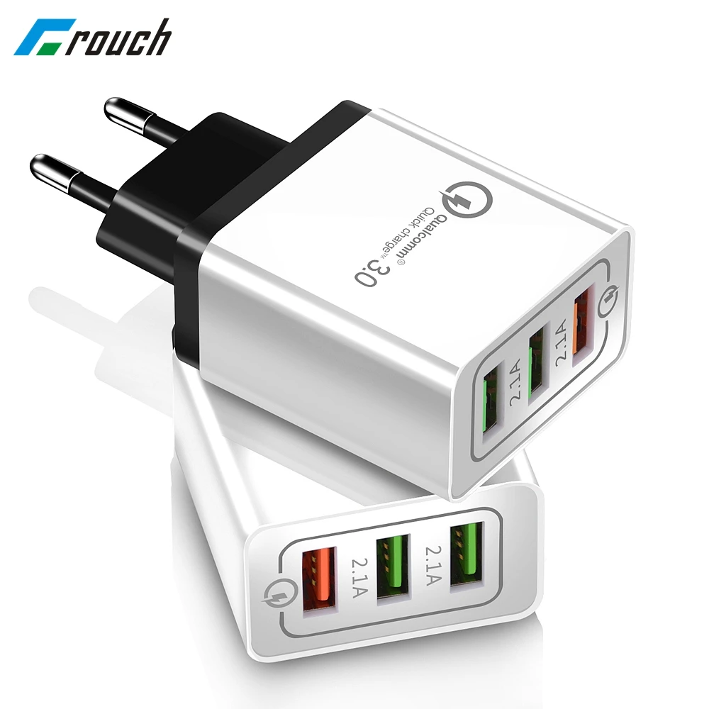 Crauch Quick Charge 3,0 USB зарядное устройство для путешествий 18 Вт Быстрая Зарядка адаптер для Xiaomi huawei P20 Lite планшеты зарядное устройство для мобильного телефона s