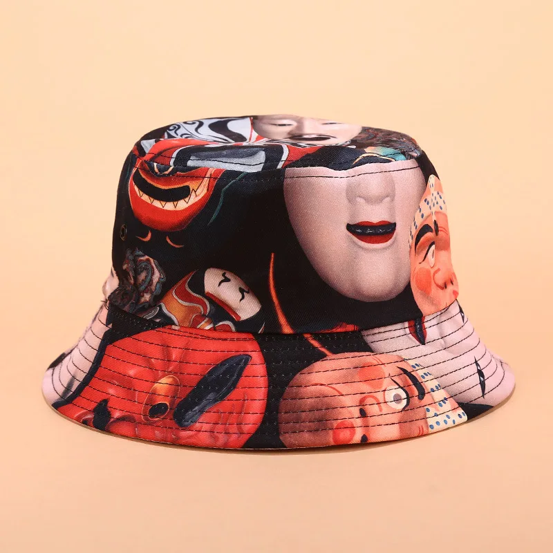 C Мужская Панама, женская кепка Bob, хип-хоп кепка, Gorros, двухсторонняя, унисекс, хлопковая кепка, s, мужские, рыбацкие шляпы, летняя, для рыбалки, Панама, плоская шляпа - Цвет: C