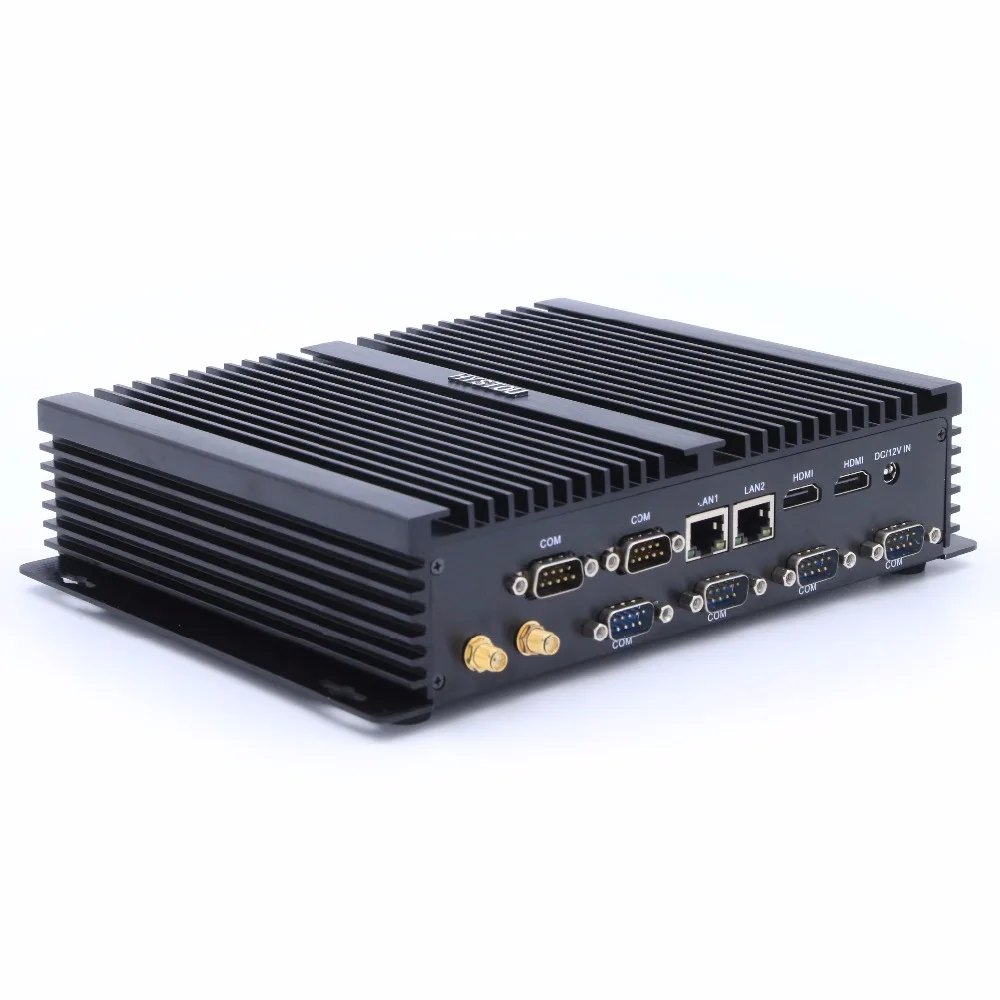 

HYSTOU Core i3 i5 i7 Slim Computer 300M Wifi 2*HDMI TV Box i7 Fanless Computer 2*Intel Gigabit NICS 6*RS232 Mini PC Windows 10