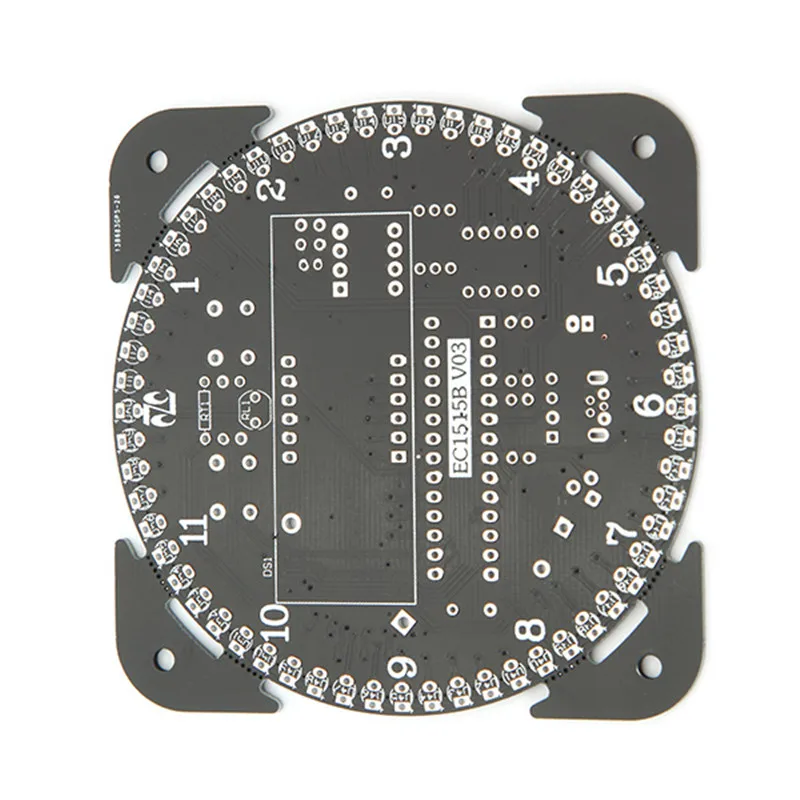 Горячая Распродажа, обновленный DIY DS1302 светильник, контроль вращения, светодиодный набор электронных часов, настольные вращающиеся часы, Ночной светильник, музыкальные часы