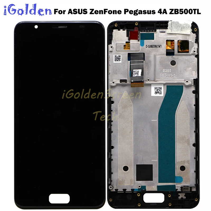 ZB500TL ЖК дисплей для asus ZenFone Peg 4A сенсорный экран дигитайзер zb500tl с рамкой|Экраны