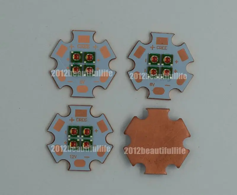 3V 6V 12V Cree XPE XP-E Цвет: ярко-красный зеленый синий Янтарный инфракрасный ИК-12 Вт