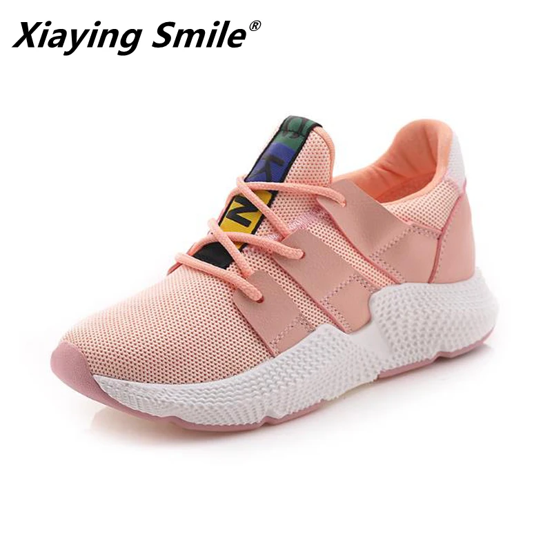 Женские кроссовки на шнуровке Xiaying Smile дышащая Спортивная обувь для бега