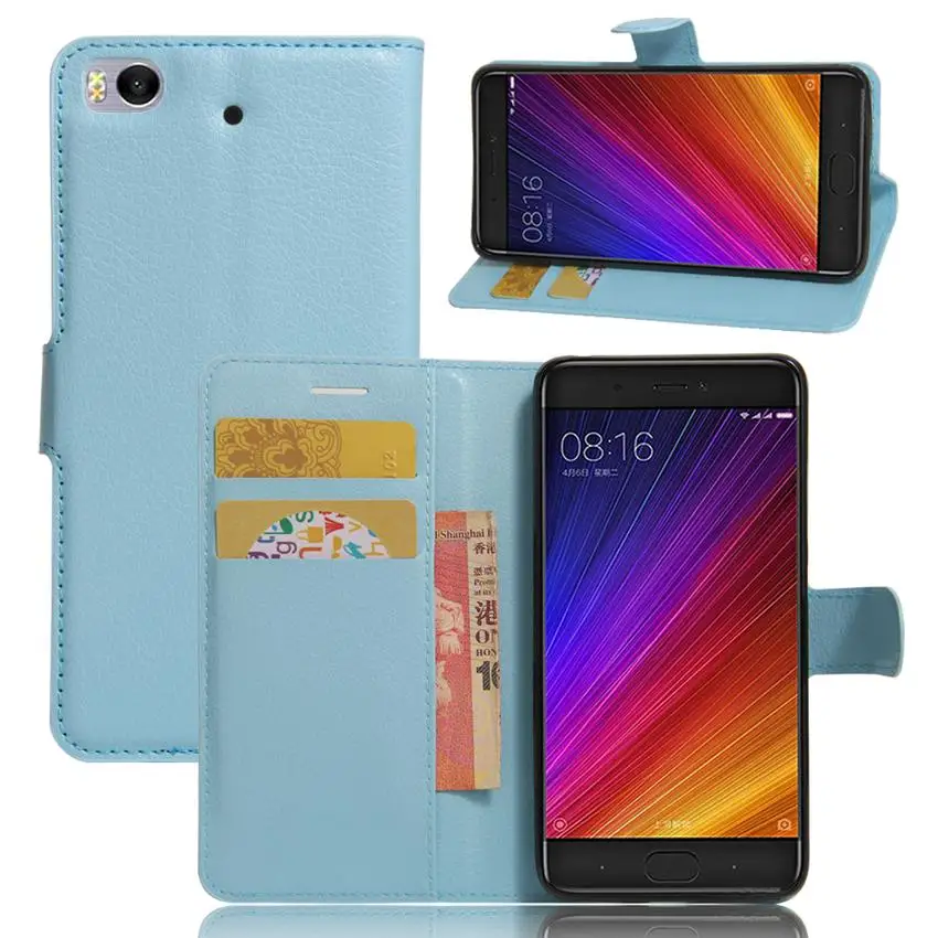 Mi 5S Leather Wallet Flip Case For Xiaomi Purse Phone Bag Card Slots Fitted Back Cover Coque Fundas | Мобильные телефоны и