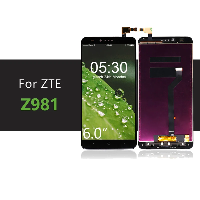 Для ZTE Zmax Pro Z981 ЖК дисплей и кодирующий преобразователь сенсорного экрана в сборе