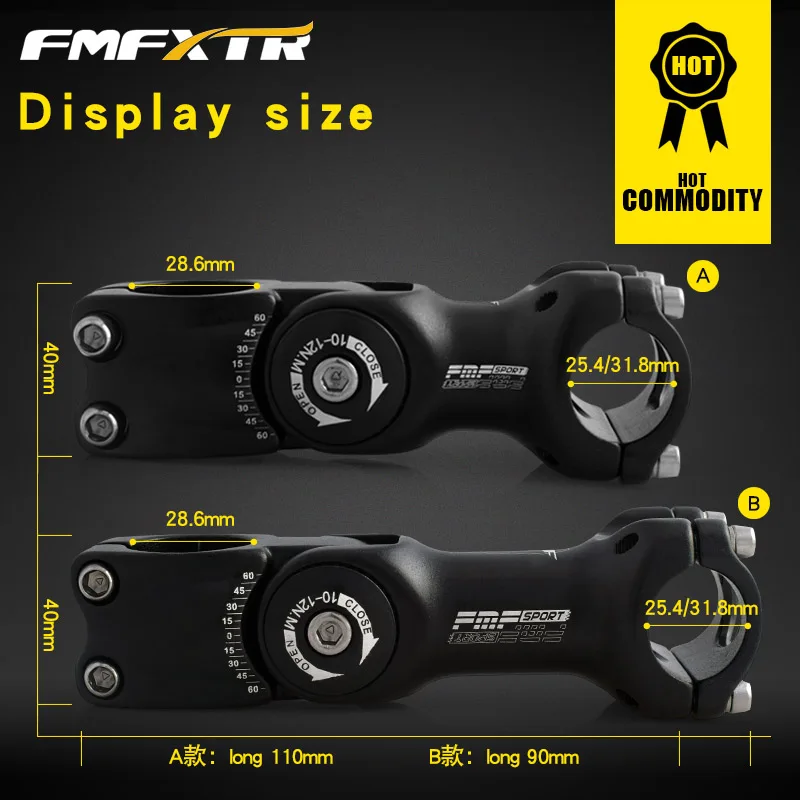 Велосипедный ствол FMFXTR обновленный подарок 25.4x9 0/110 см и 31.8x9 MTB для дорожного