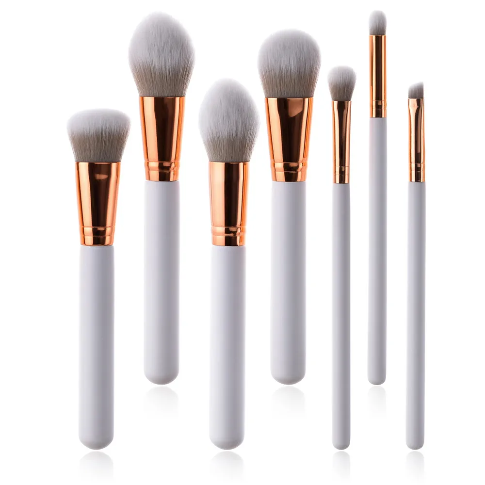 7pcs/set Eyebrows Eyelashes Makeup Brushes Set Foundation Powder Brush Eyeshadow Eyeliner Lip Make Up brochas maquillaje |