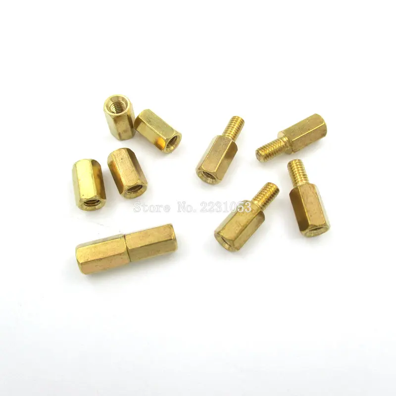20 шт. M3 Male x Female 8 мм длинные шестигранные латунные стойки для печатной платы