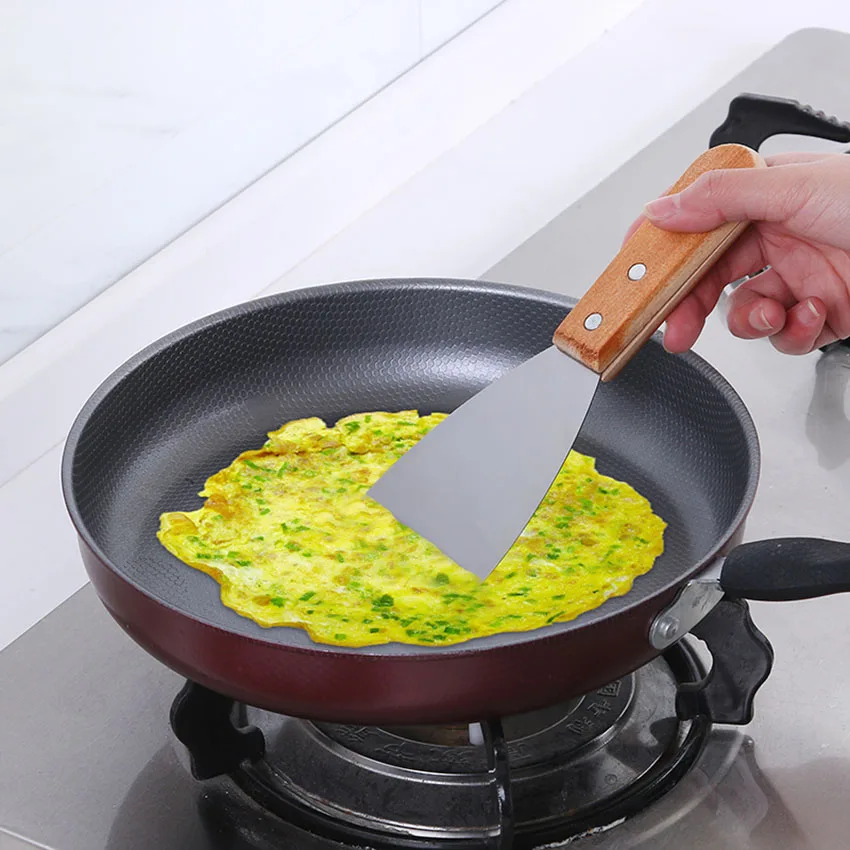 Лопатка для пиццы из нержавеющей стали металлическая кулинарная лопатка с